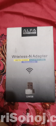 Wrieless n adapter for pc wifi connection